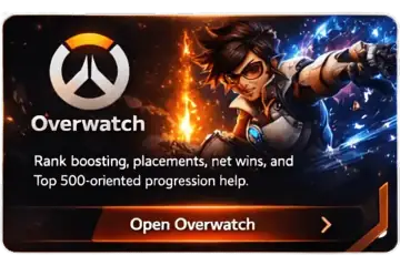 Overwatch boosting service selection card