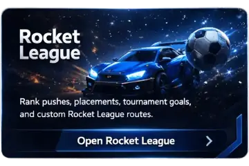 Rocket League boosting service selection card